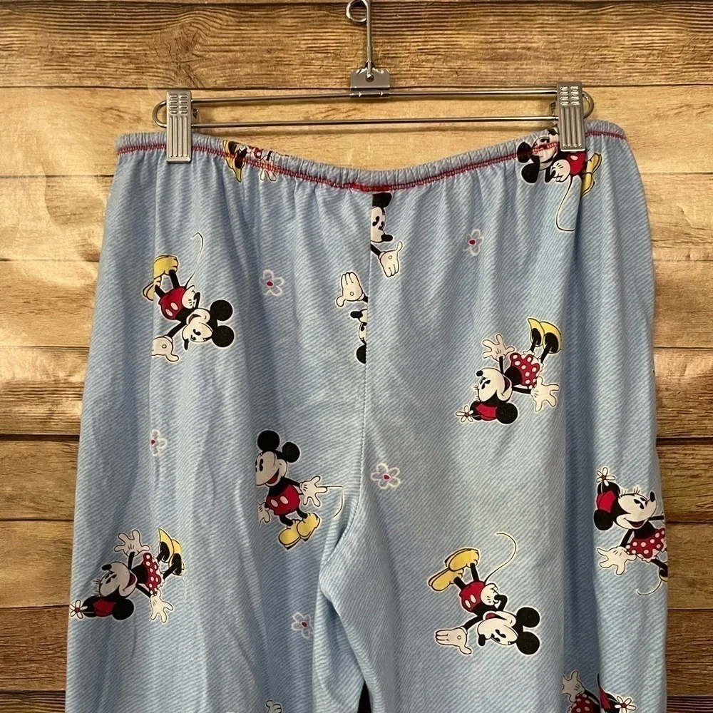 Disney Women’s Mickey Mouse All Over Print Blue Lounge Pajama Pants Size: Medium - Picture 5 of 7